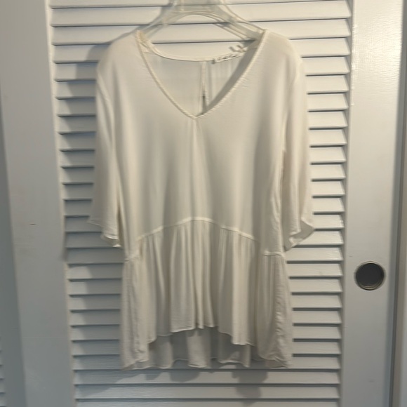 On The Road Tops - On the Road Anthropologie Off-White Blouse - Size